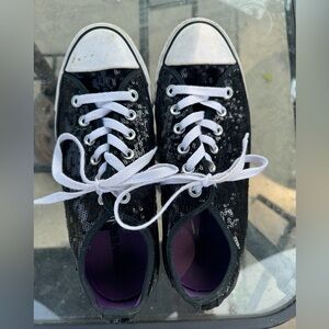 Black Converse w/ Séquence Size 9W 7M